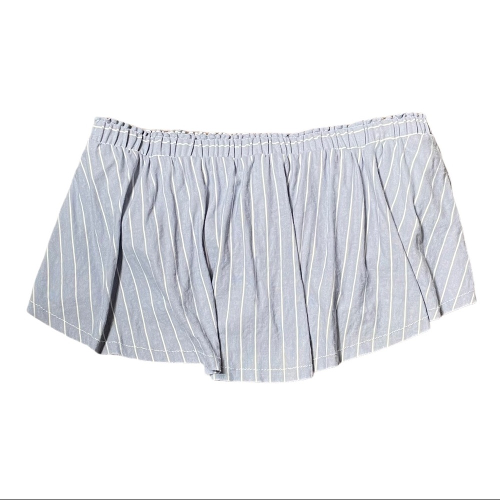 Sage The Label Revolve Wild One Striped Strapless Crop Top - Picture 3 of 10